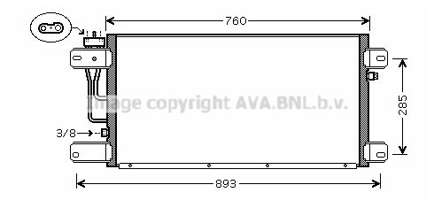 AVA QUALITY COOLING Конденсатор, кондиционер SC5019